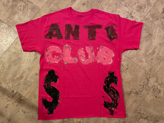 ANTI $$ CLUB oversized tee .