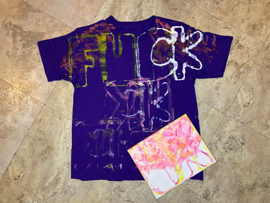 graphic “FUCK YOU” oversized tee .